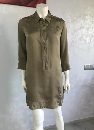 D cln шовкове плаття сорочковий крій , італія р 42-44
