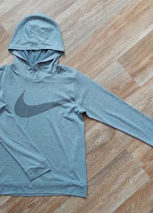 Легкая кофта лонгслив худи nike swoosh dri-fit