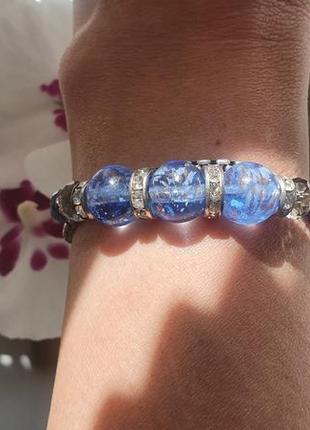 Шикарный браслет муранское стекло.