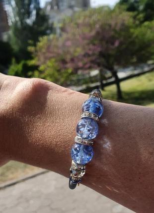 Шикарный браслет муранское стекло.