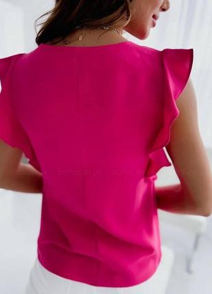 Блуза женская блузка легкая летняя без рукава на лето базовая нарядная праздничная повседневная черная белая бежевая розовая батал2 фото