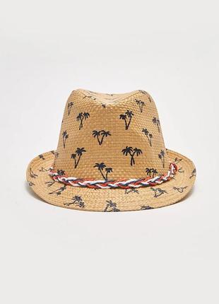 10-14 лет 56 см стильная классика кепка шляпа челентанка для модников lc waikiki вайки пальма2 фото