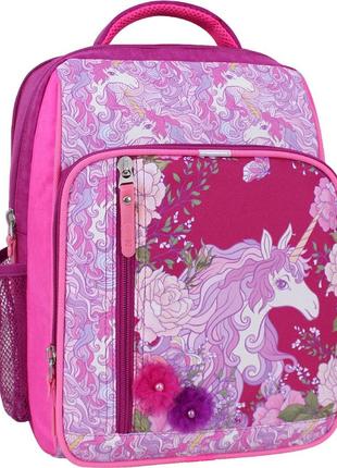 Школьный рюкзак bagland школьник розовый на 8л1 фото