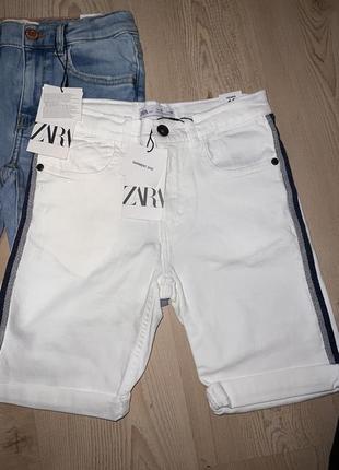 Джинсовые шорты zara на мальчика р 9-10лет2 фото