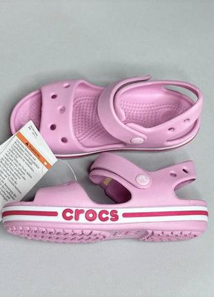 Детские босоножки crocs bayaband crocband, кроксы сандалии crocs размеры 28,29,30 оригинал4 фото