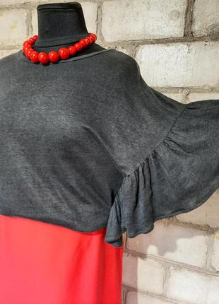 Блуза топ льон трикотажний льон