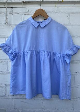 Снижка ☝️бакитная идеальная блузка zara1 фото