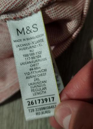 Чоловіче поло/m&amp;s/футболка/marks&amp;spencer/червоне поло/котонова футболка/ чоловічий одяг/4 фото