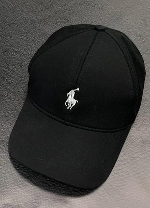 Кепка polo ralph lauren черная / мужские брендовые кепки поло ральф лаурен