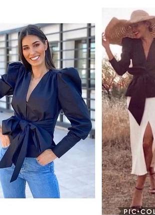 Блузка из поплина фирмы zara