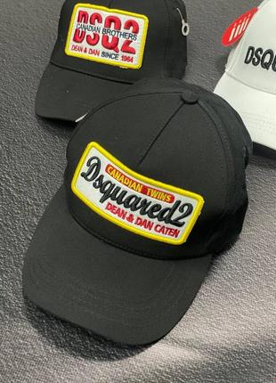Кепка dsquared чорна / чоловіча брендова кепка діскаверед2