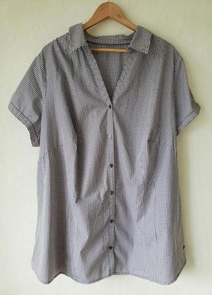 Брендовая удлиненная натуральная облегченная  блуза рубашка s.oliver