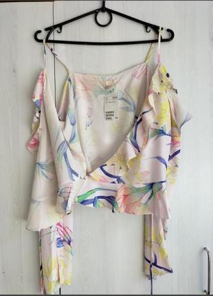 Невероятная летняя блузка h&m,размер xs, m.