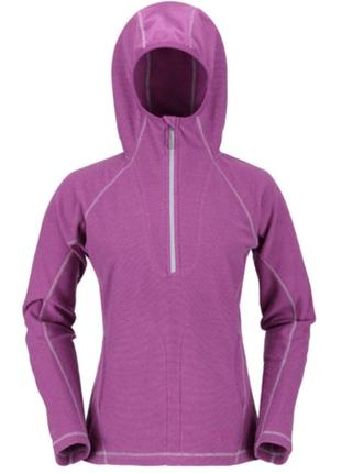 Rab s polartec флисовая женская кофта с капюшоном и карманами спортивная аутдор