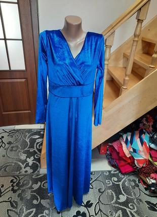 Плаття довге бархатне
