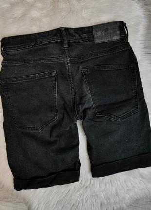 Мужские джинсовые шорты fsbn черные размер 44 s5 фото
