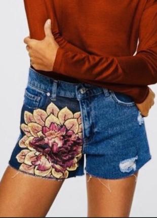 Джинсовые шорты mango, размер 34