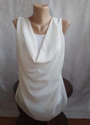 Шифоновая вискозная блуза блузка майка