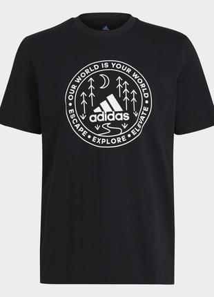 Оригінальна футболка adidas explore nature graphic tee / gl2840