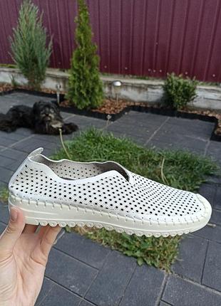 Кожаные балетки