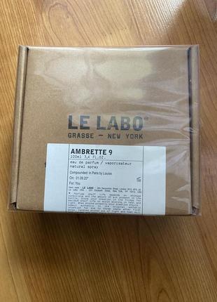 Парфюм le labo ambrette 9 100 ml.