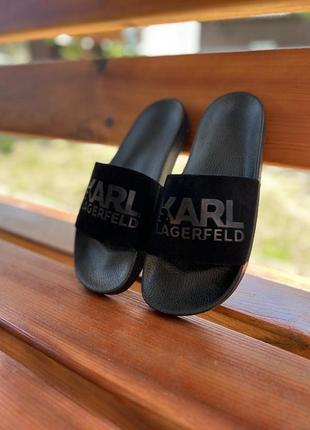 Мужские шлепанцы karl lagerfeld black 40-44-45