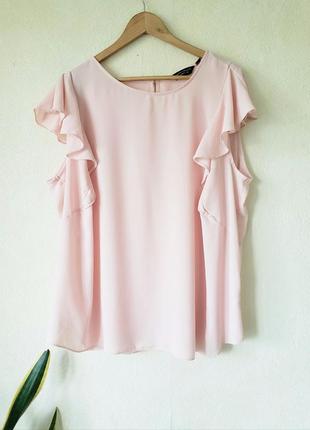 Пудровая текстурированная удлиненная блуза dorothy perkins 26 uk
