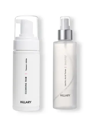 Пенка + тоник для жирного типа кожи hillary toning and cleansing