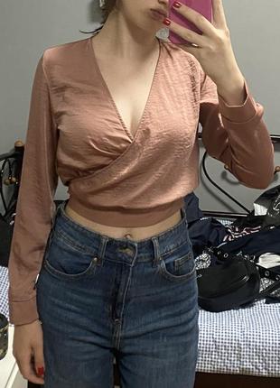 Блуза с завязкой1 фото