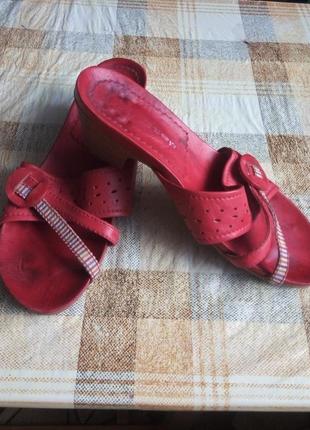 Кожаные шлепанцы сандалии босоножки air step 39р1 фото