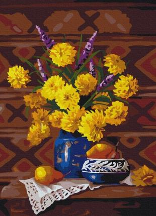 Картина по номерам "букет нектара" © valentyna ivanova brushme bs53487 40х50 см