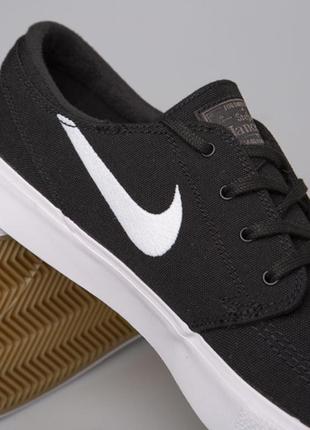 Кросівки, кеды nike zoom stefan janoski з цупкої тканини та вишитим лого, оригінал3 фото