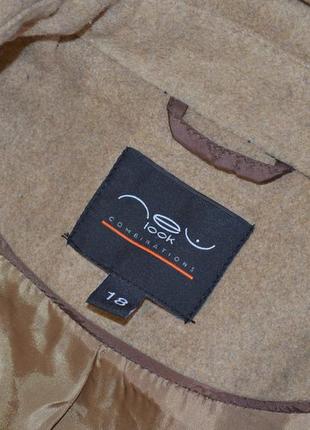 Демисезонное пальто полупальто с капюшоном и карманами new look вьетнам большой размер4 фото