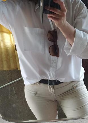 Базова бiла сорочка, сорочка бойфренд, унiсекс, оверсайз