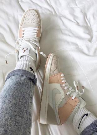 Кросівки жіночі nike air bred найк аір джордан / кроссовки женские найк аир джордан