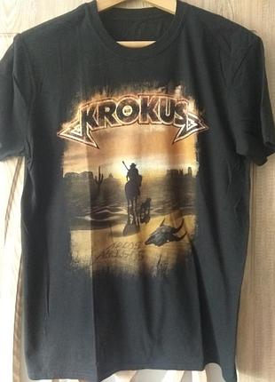 Футболка krokus " adios amigos " tour 2019 , switzerland hard rock / heavy metal band