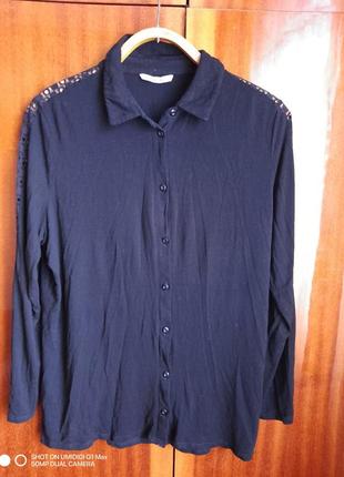 Ажурная женская рубашка,блуза tu p.16(48-50)