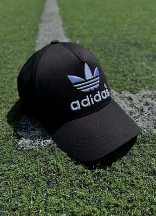 Кепка adidas черная с белым лого3 фото