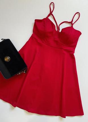 Червоне плаття бюстье від forever216 фото