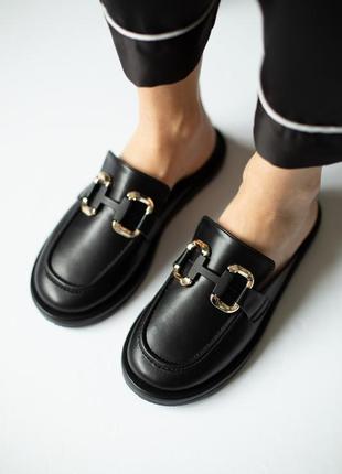 Мюлі класичні чорні🖤