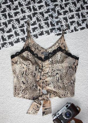 Топ  нежная укороченная маечка майка с кружевом