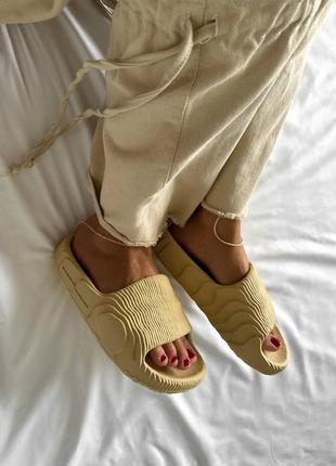 Тапки adilette slide beige тапочки