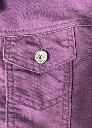Джинсовая куртка gina цвета марсала, размер 386 фото
