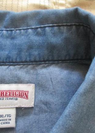 Женская джинсовая рубашка true religion оригинал9 фото