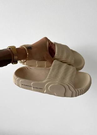 Тапки adilette slide beige тапочки9 фото