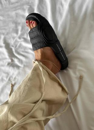 Тапки adilette slide black тапочки6 фото