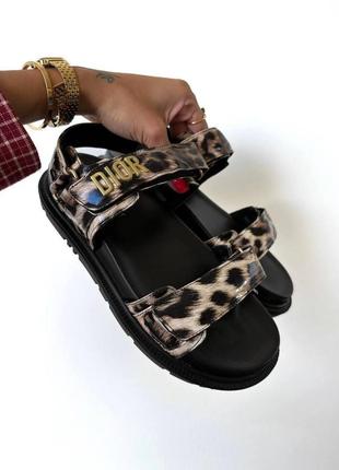 Босоніжки sandals “leopard black” боссоножки