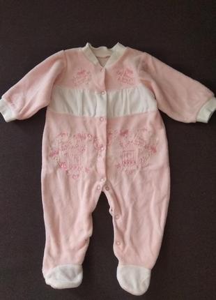 Человечек теплый велюровый