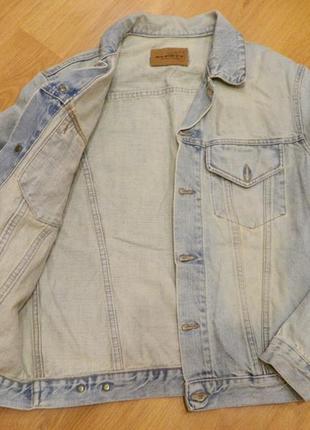 Р. 44-46/s-m джинсовая куртка мужская светлая alcott (подойдёт для подростков)
