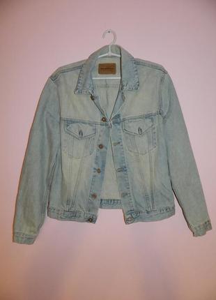 Р. 44-46/s-m джинсовая куртка мужская светлая alcott (подойдёт для подростков)